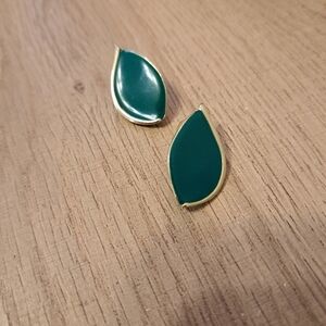 Green Leaf Earrings